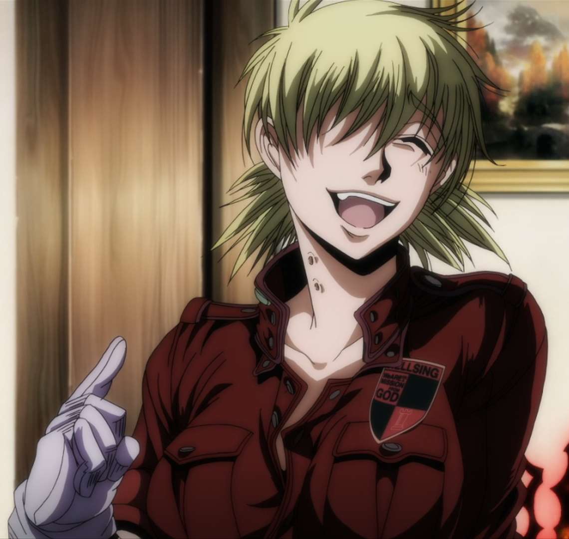 Seras Victoria juokiasi